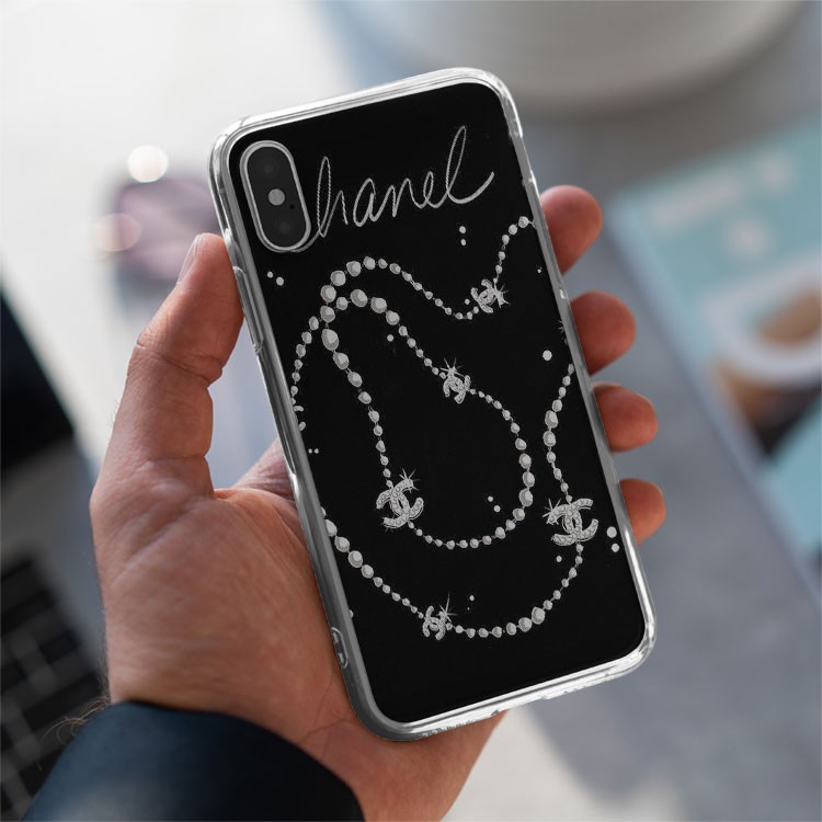 Ốp Iphone Chanel  hoa nổi bật Cho các dòng Iphone từ 5 đến 12 pro max CHAPOD00045