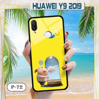 Ốp lưng kính 3D Huawei Y9 2019-cute