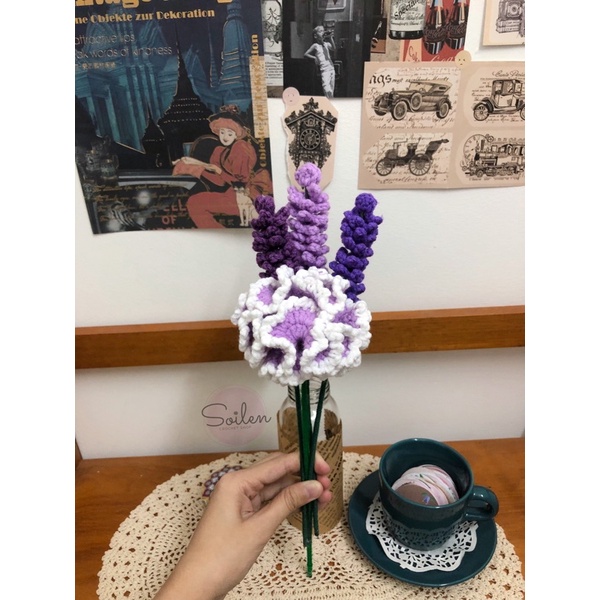 Hoa lavender len Handmade - Soilen•crochet