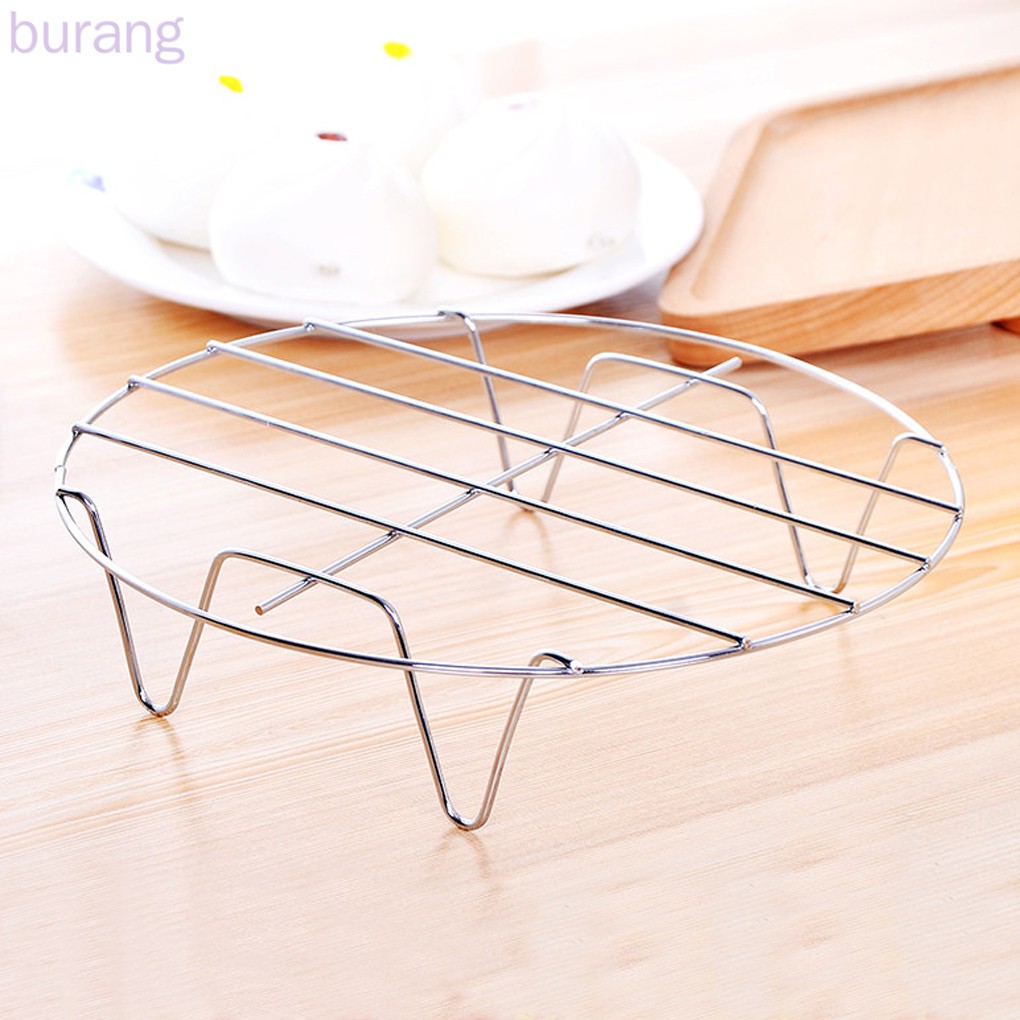 Giá hấp bằng thép không gỉ chân đế cao tiện dụng cho nhà bếp