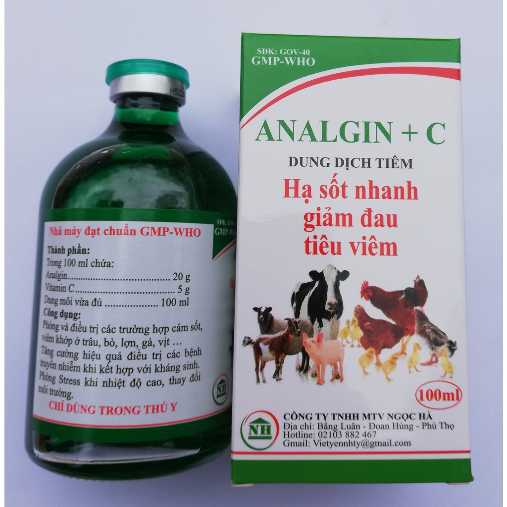 1 lọ ANALGIN + C Loại 100ml Công ty Ngọc Hà