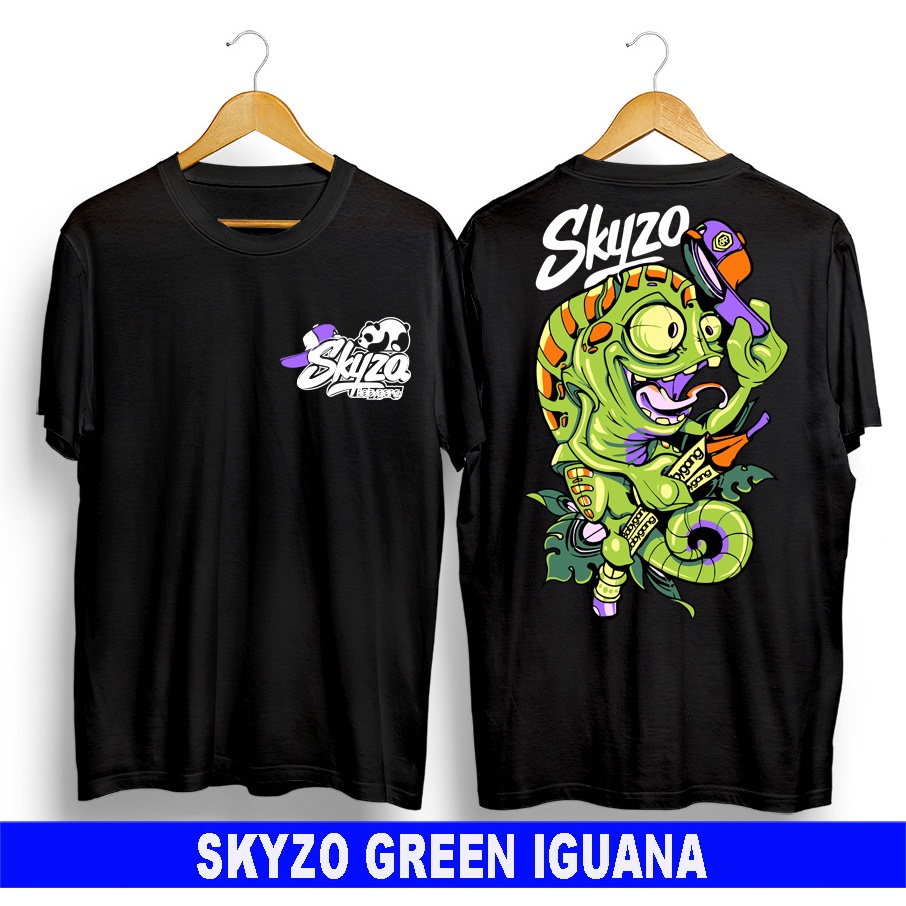 Skyzo Áo Thun Nam Phân Phối Màu Xanh Lá Cây Igua BANGKAOS