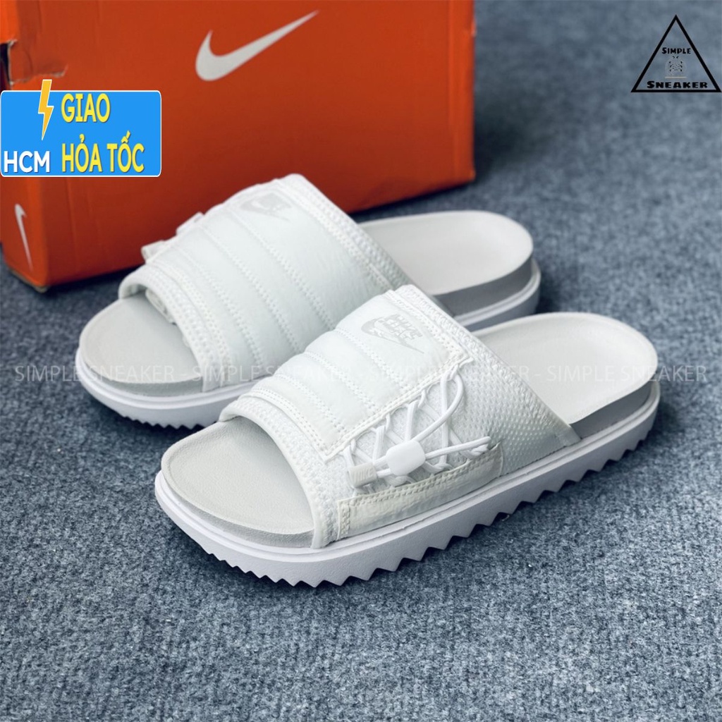 Dép Nike Asuna 💙Hàng Chính Hãng💙Nike Asuna Photon Womens Dust White Comfort Sandal Màu Trắng Chuẩn Auth - Simple Sneaker