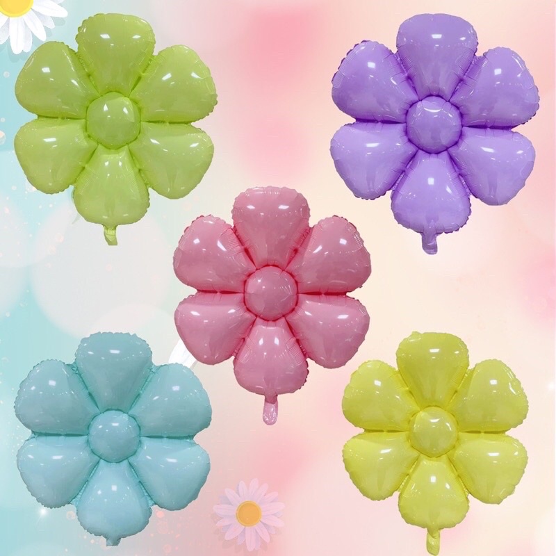 Bong bóng bông hoa Daisy nhiều size trang trí tiệc party