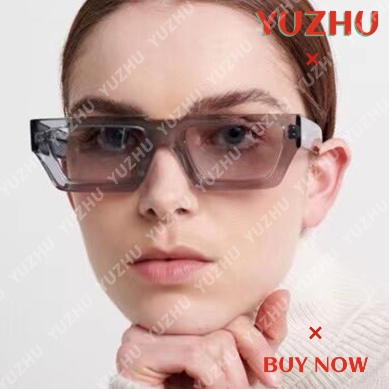 Kính Mát Hình Chữ Nhật Gọng Trong Suốt Phong Cách Cổ Điển Thời Trang