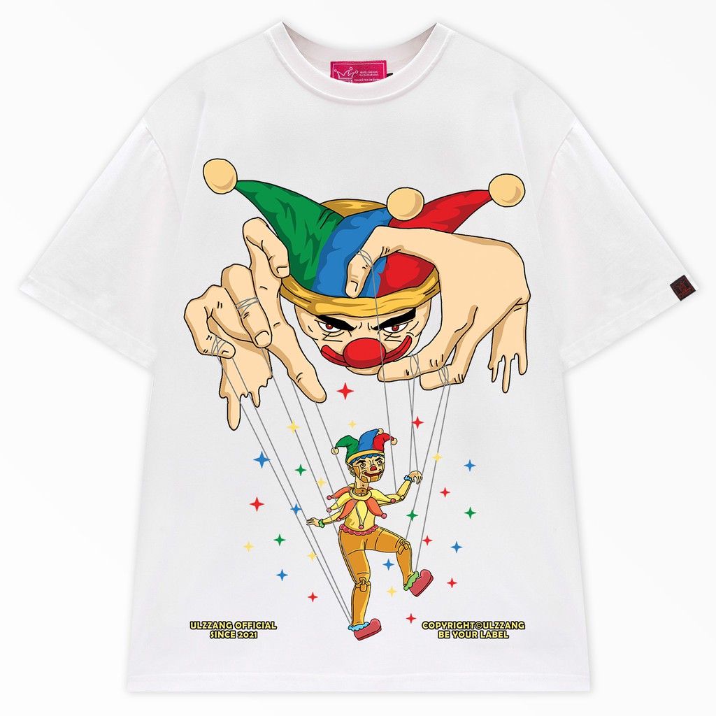 Áo thun local brand ULZZ ulzzang puppets dáng tay lỡ unisex U-22