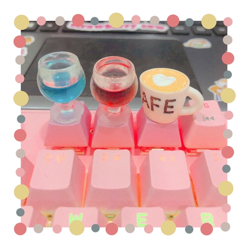 Keycap trà sữa, ly rượu, ly cà phê chỉ dành cho bàn phím cơ