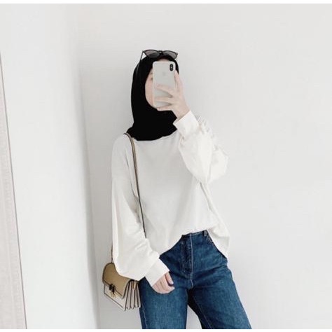 Anb - Áo Blouse Oversize Cổ Tròn Chất Lượng Cao Hiện Đại Dành Cho Nữ
