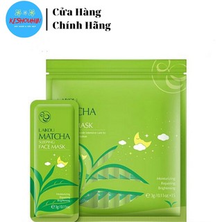 Mặt nạ ngủ trà xanh Laikou Matcha Sleeping Face Mask