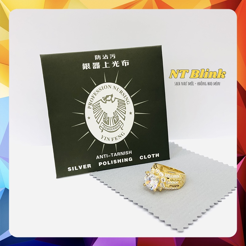 Phụ kiện khăn lau trang sức chuyên dùng lau nữ trang vàng bạc, charm, kính mắt loại nhỏ