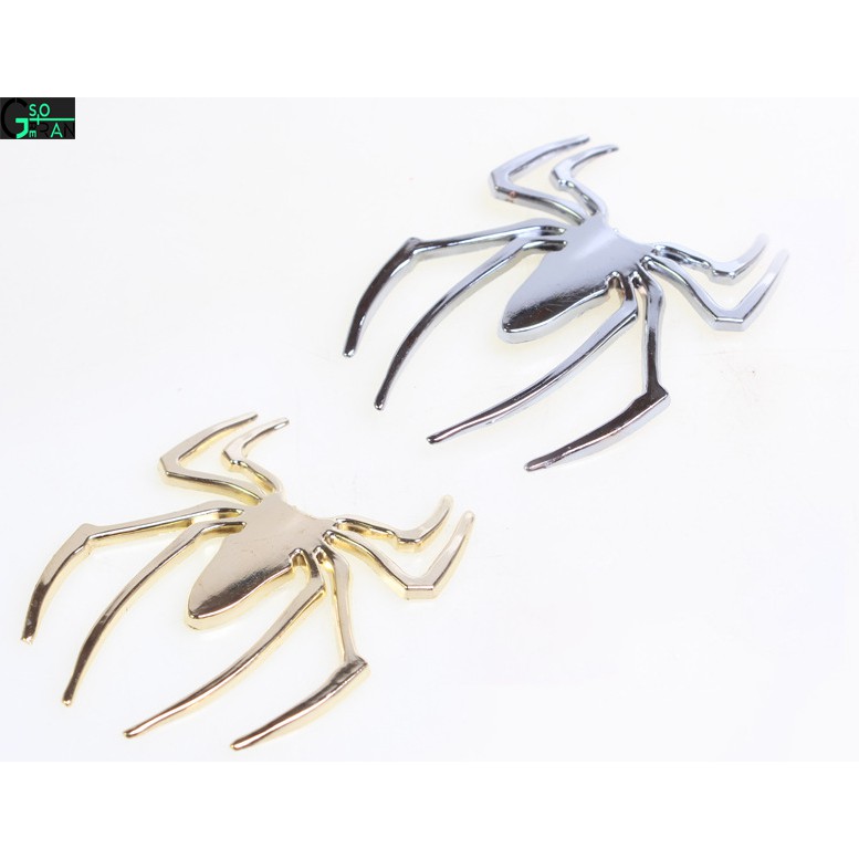 Tem Decal miếng dán nhện 3D dán trên xe hơi, ô tô GS2-Con nhện dán xe ô tô