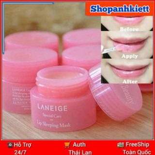 Mặt nạ ngủ môi Laneige Lip Sleeping Mask mini 3g + tặng vòng dây chỉ đỏ may mắn