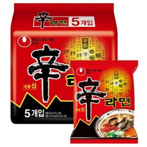 Lốc 5 gói Mì cay Shin Ramyun gói 120gr