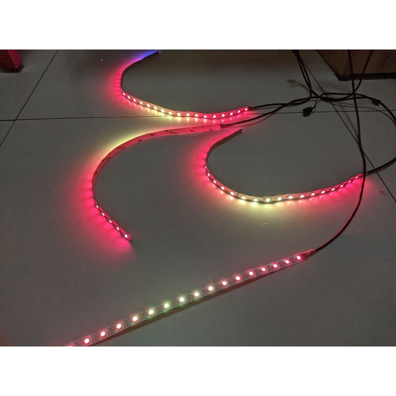 Dây led trang trí case 5v argb ws2812b mỏng 5mm syncmain