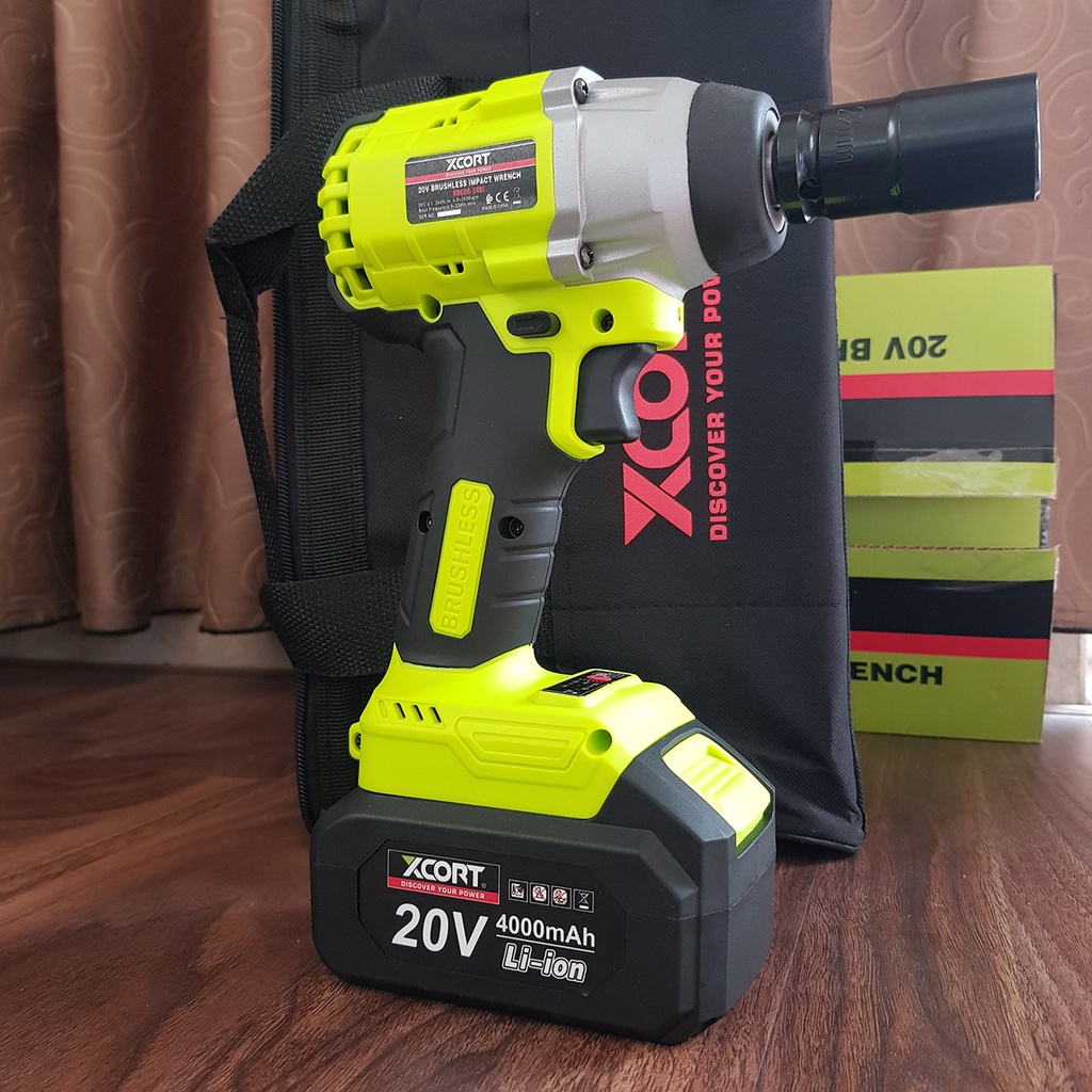 Máy siết bulong Máy siết ốc không chổi than 350N.m XCORT XDC06-24BL Bảo Hành 18 Tháng