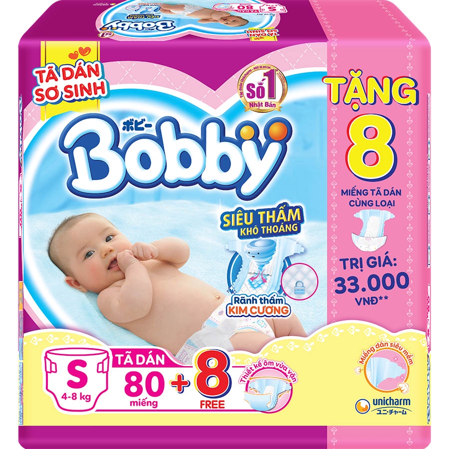 Tã dán Bobby S80