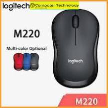 Chuột không dây LOGITECH M220 Silent giảm tiếng ồn.Hàng chính hãng tặng kèm pin AA