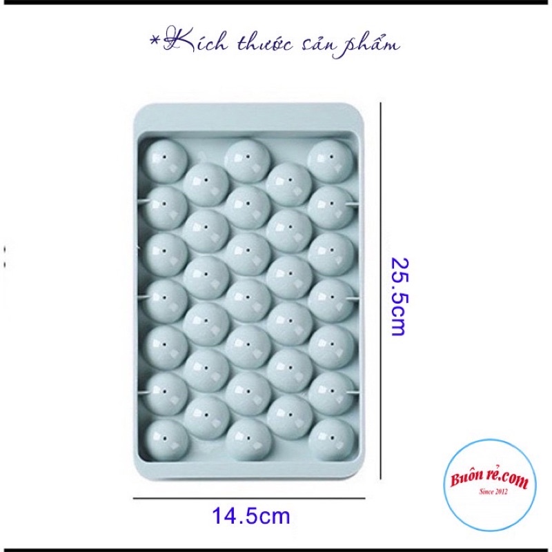 Khay đá viên tròn 33 viên. nhựa PP cao cấp