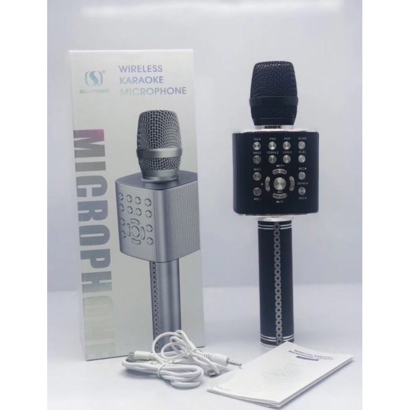 Micro karaoke bluetooth cao cấp YS-96,YS-97 mic livestream không dây hỗ trợ ghi âm