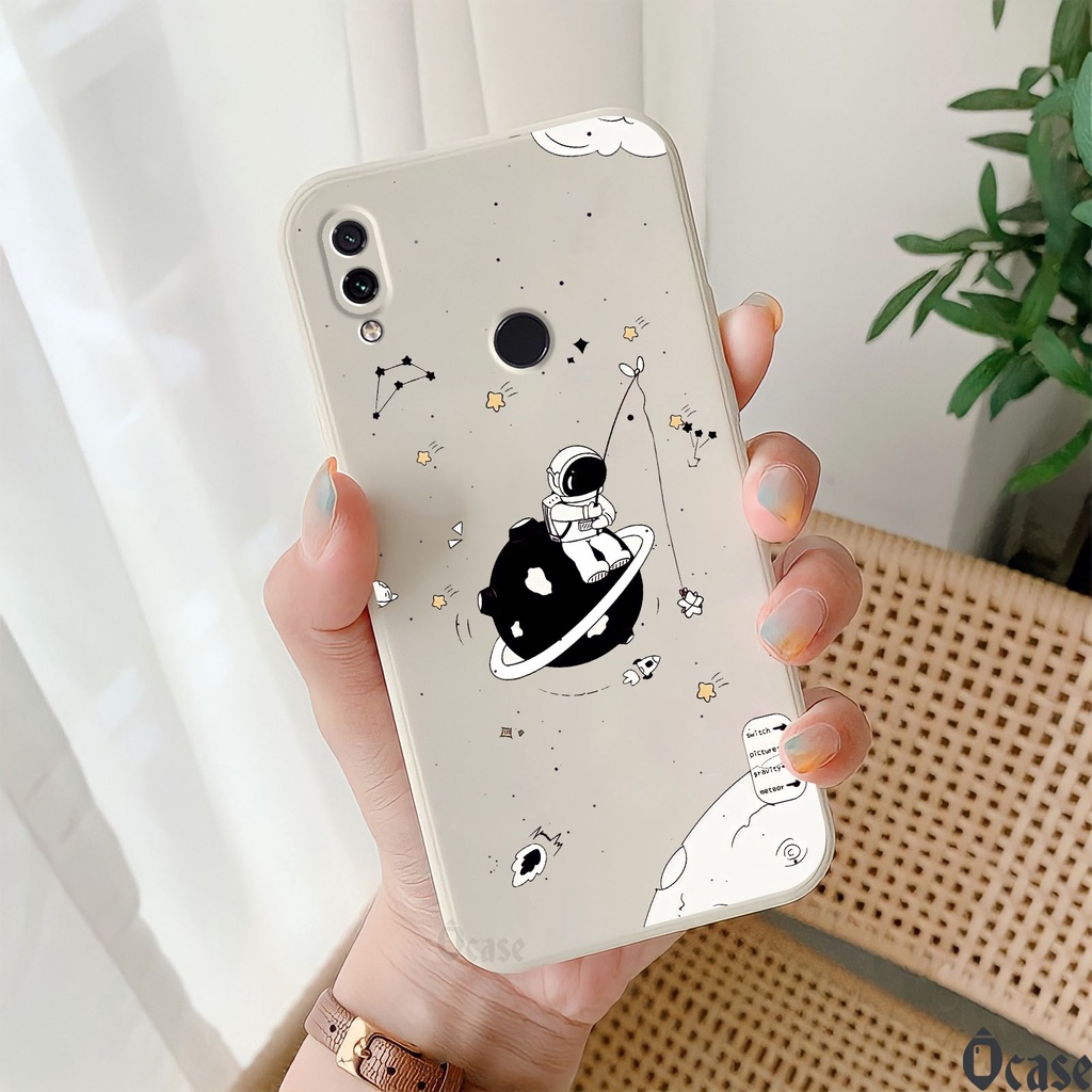 Ốp lưng Xiaomi Redmi Note 7 / Note 7 Pro / Note 7s in hình Nasa vũ trụ cạnh viền vuông có bảo vệ camera