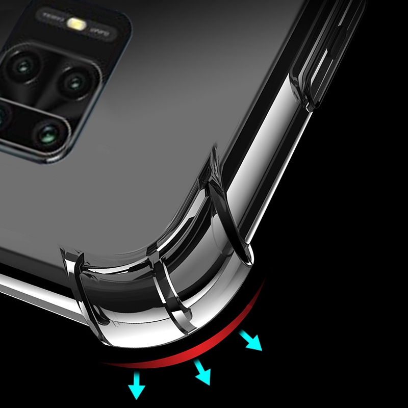 Ốp điện thoại trong suốt chống sốc bảo vệ cho Xiaomi Redmi Note 9S Redmi Note 9 Pro Max Redmi Note 9 Pro