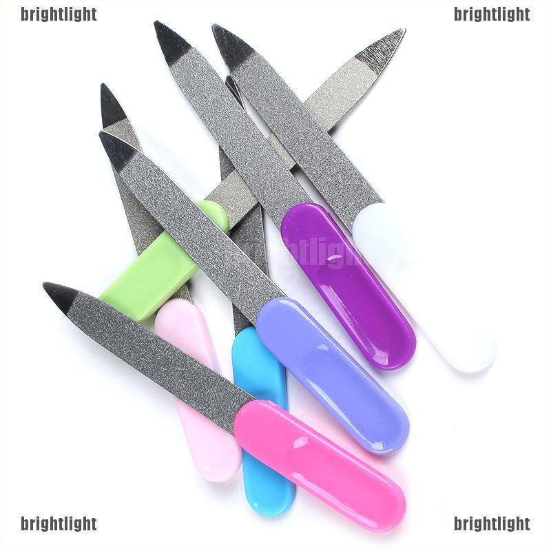 (Hàng Mới Về) 2 Cây Dũa Móng Tay Bằng Thép Không Gỉ