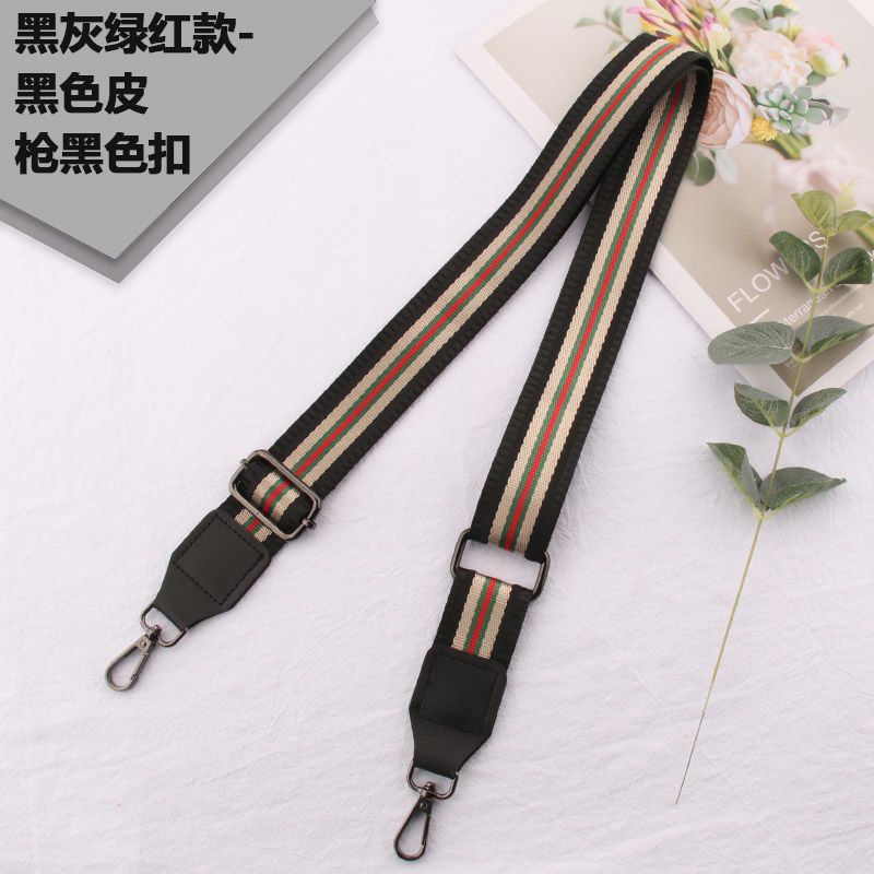 Dây Đeo Túi Xách Bản Rộng 3.8cm Chất Liệu Nylon Họa Tiết Kẻ Sọc Nhiều Màu Sắc