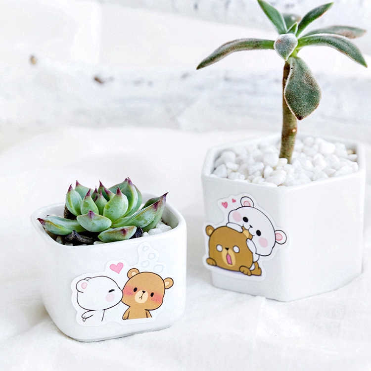 Nhãn dán ghi chú hình gấu đáng yêu chất lượng cao