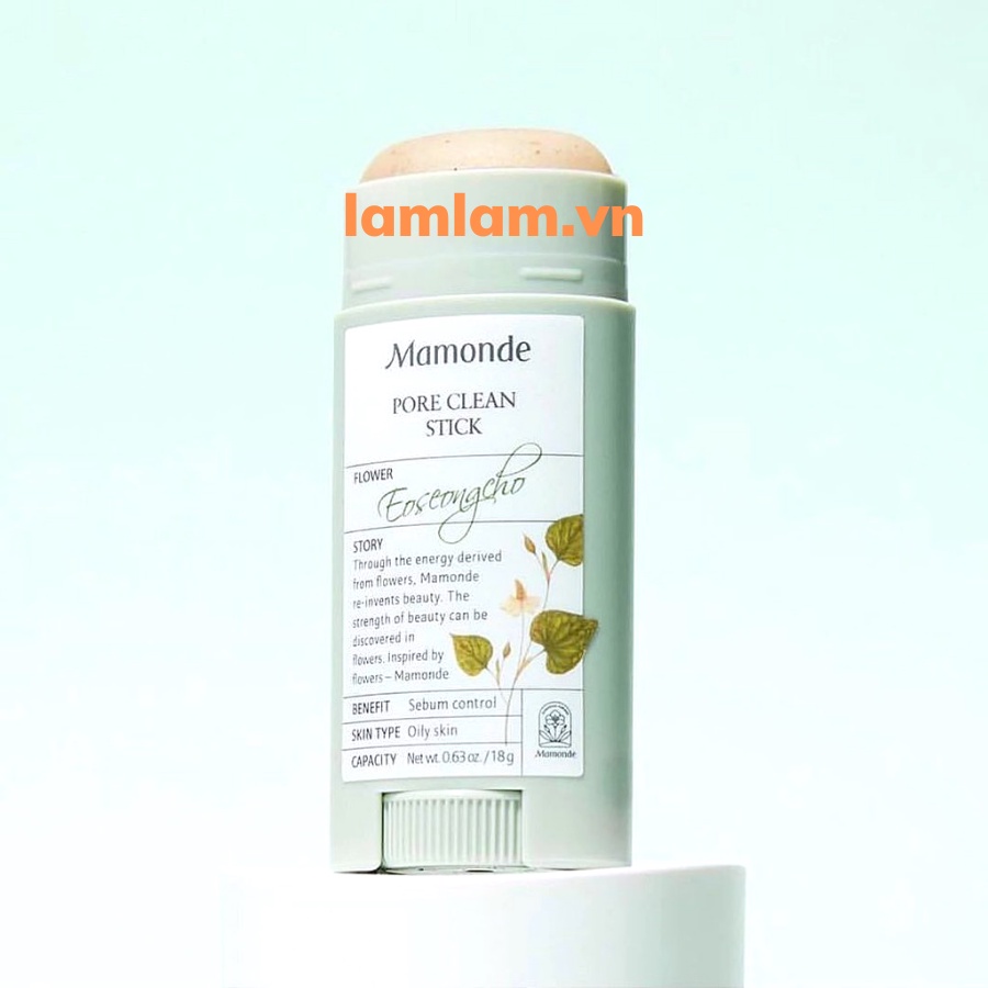 THANH LĂN HÚT MỤN MAMONDE PORE CLEAN BLACKHEAD STICK 18g