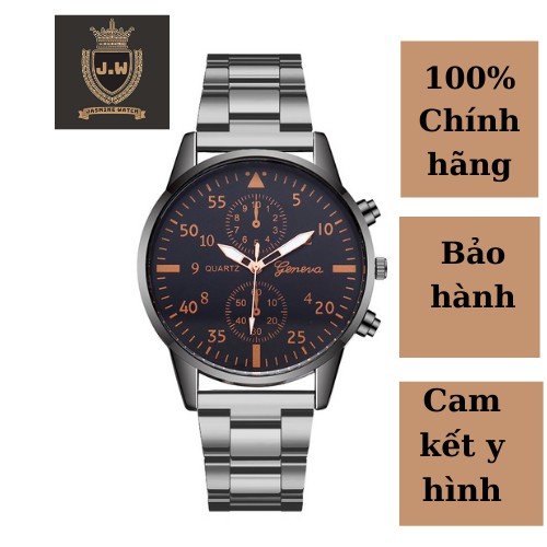 Đồng hồ nam chính hãng, đồng hồ đeo tay nam QUARTZ mặt tròn, thời trang, giá rẻ, siêu bền