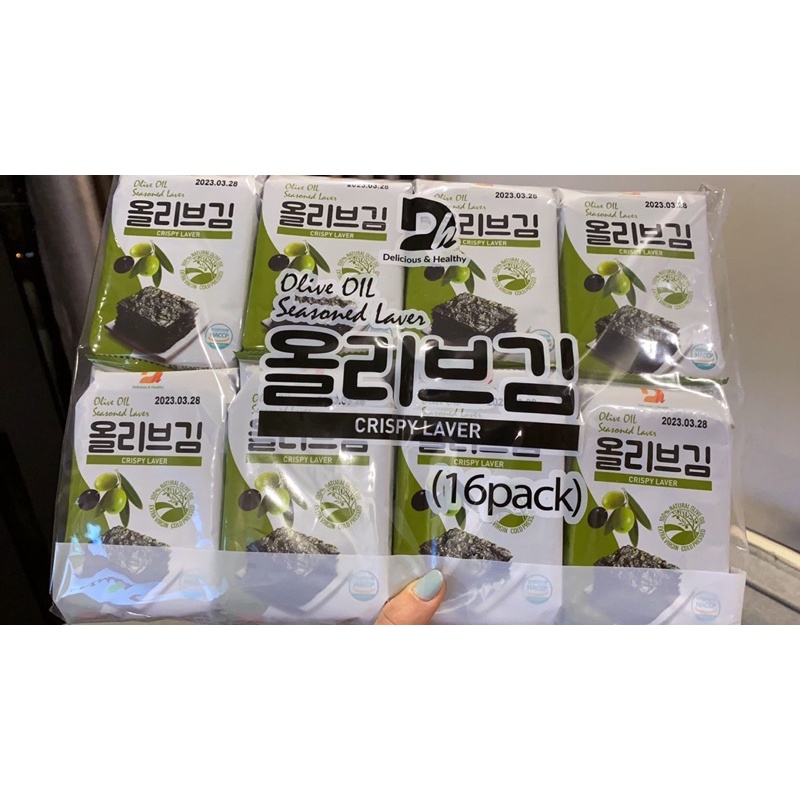 Rong biển oliu DONG HWA bịch 16 gói