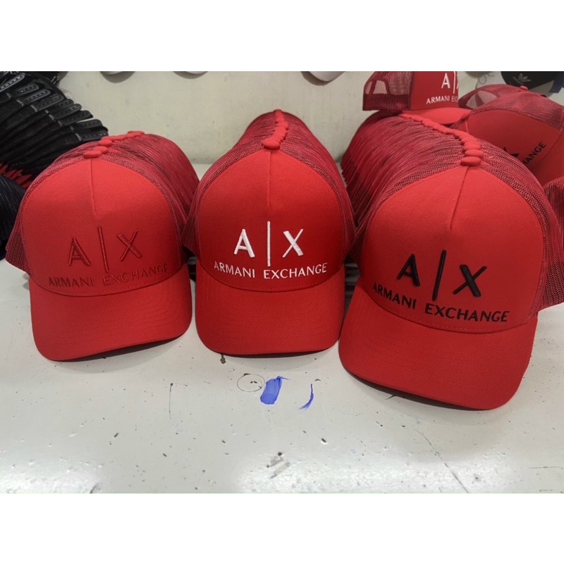 Nón kết thêu logo AX, nón kết cong