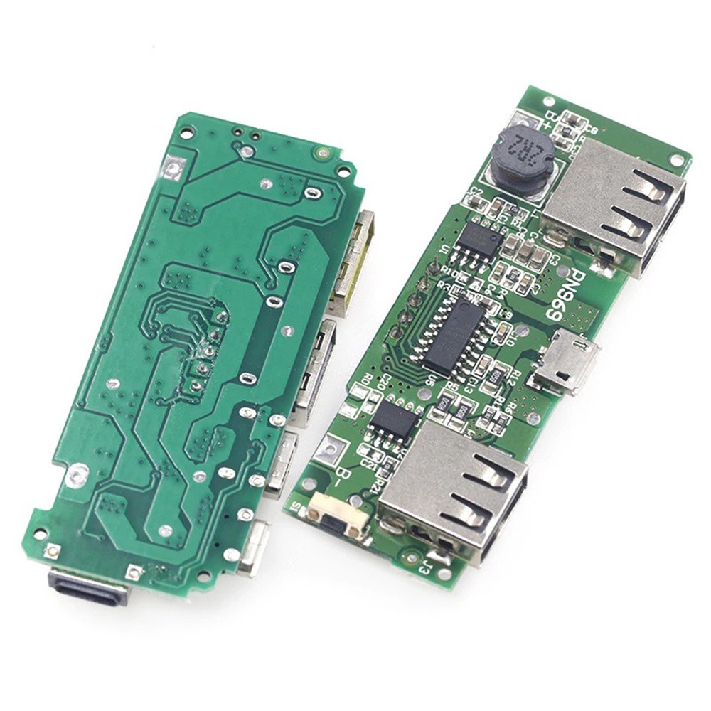 Bảng mạch sạc pin 18650 2 cổng USB Type-C micro USB 5V 2.4A với màn hình LED kỹ thuật số cao cấp