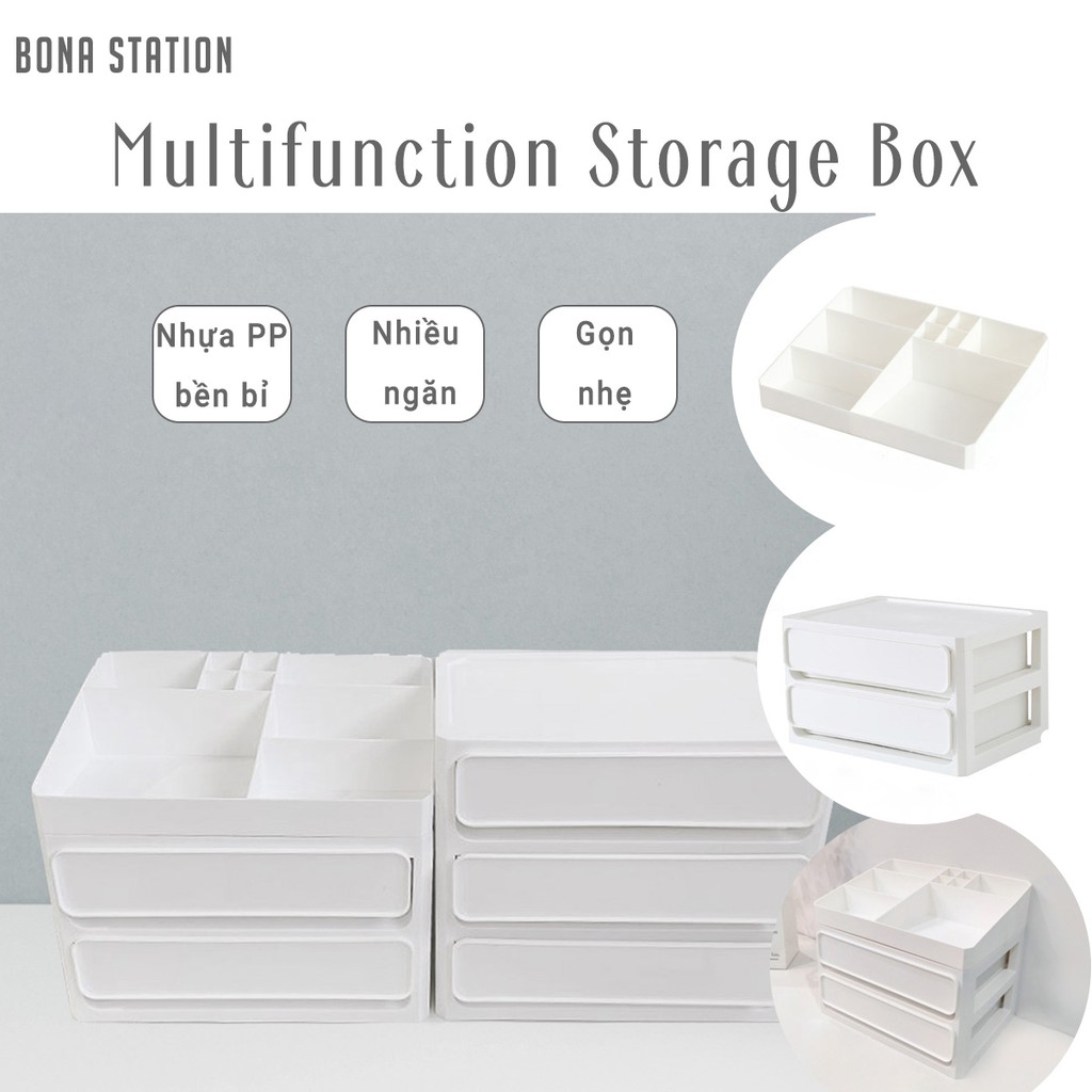 Tủ nhựa ngăn kéo đựng đồ để bàn Multifunction storage box | BCT003