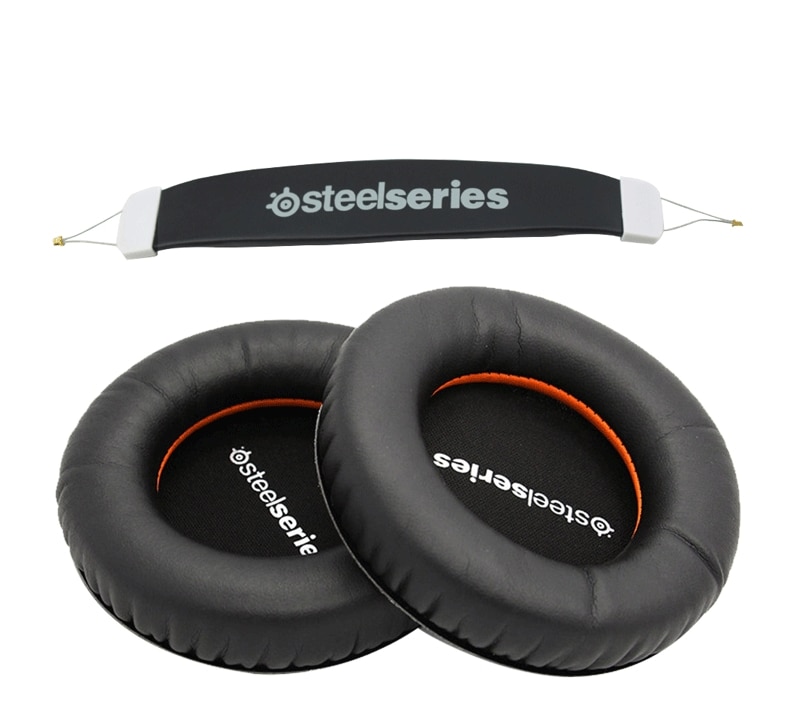 For Steelseries Siberia V1 V2 V3 Headset Sponge Cushion Headphone Replacement Foam Earpads +headband  Pads