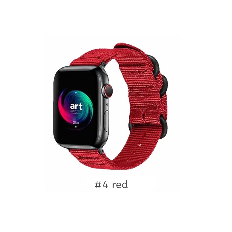 Dây Đeo Đồng Hồ Lykry Cho Apple Watch Series 6/5/4/3/2/1 Nylon Breathable 42mm 44mm 38mm 40mm