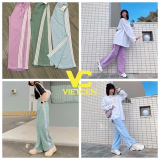 Quần Ống Rộng Cullotes Pants 3 Sọc Unisex Nam Nữ Hot Trend - VIETCEN