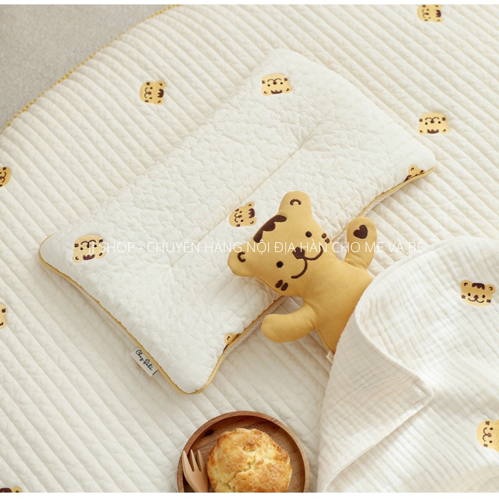 Gối Mỏng CHEZBEBE Cho Bé Nội Địa Hàn Quốc Kích Thước  - Made In Korea Cho Bé