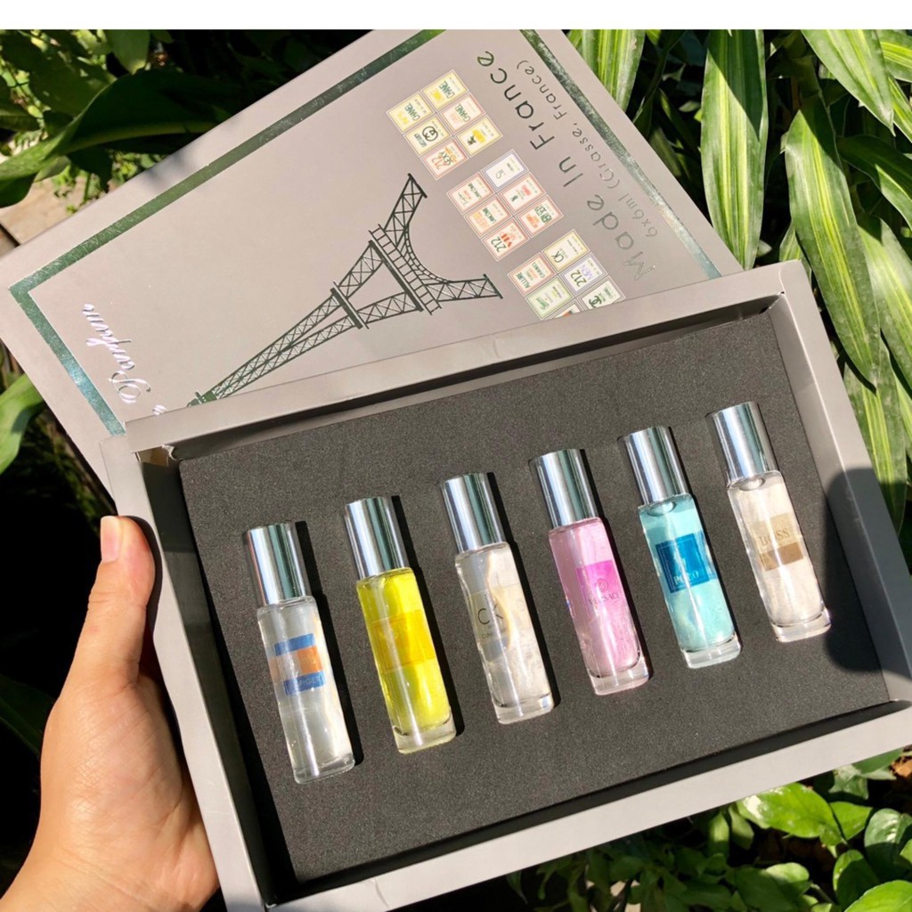 Hộp set 6 chai nước hoa lăn chiết Pháp | BigBuy360 - bigbuy360.vn