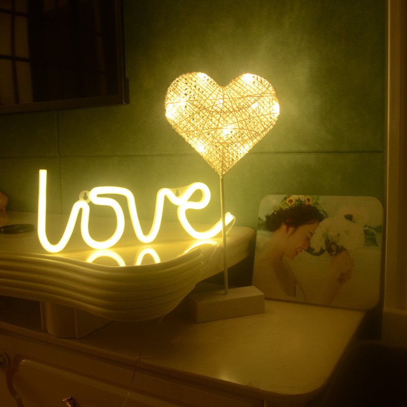 【Tặng MÓC TREO 】Đèn Led Neon trang trí hình chữ Love , làm đèn decor ,trang trí phòng ngủ MOXI. | BigBuy360 - bigbuy360.vn