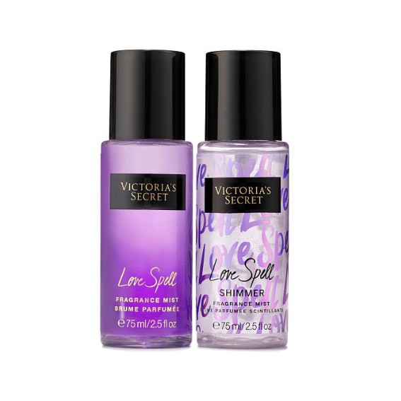 Xịt Thơm Toàn Thân Bodymist Victoria Secret Set Love Spell [75ml]