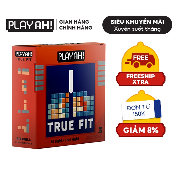 Bao Cao Su PLAYAH True Fit Ôm Sát Hộp 3/10