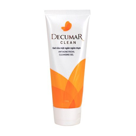 Sữa rửa mặt dạng Gel Decumar Clean ngừa mụn sáng da hoàn toàn thiên nhiên 50gr