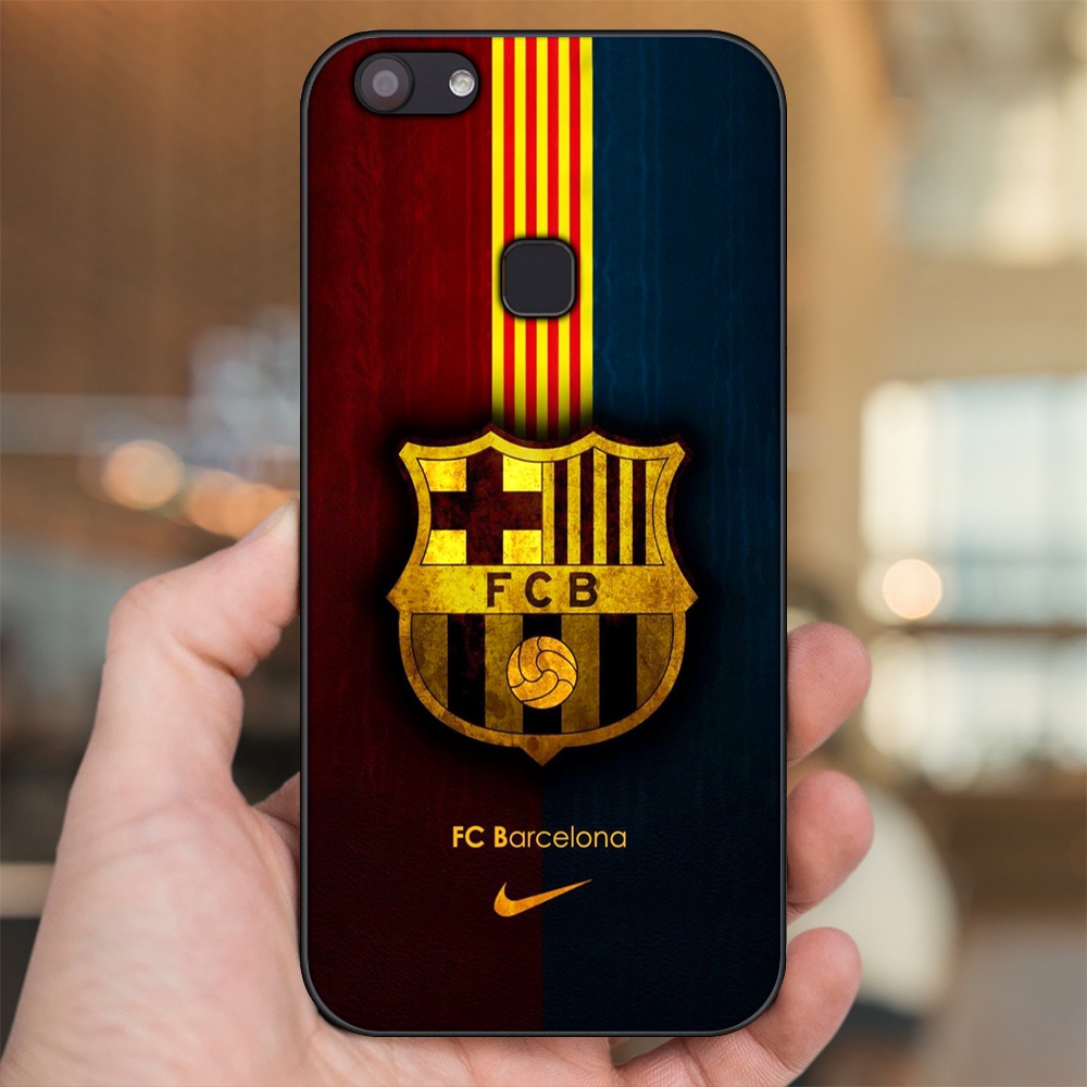 Ốp lưng Vivo V7, V7 Plus viền đen in hình Barcelona Barca