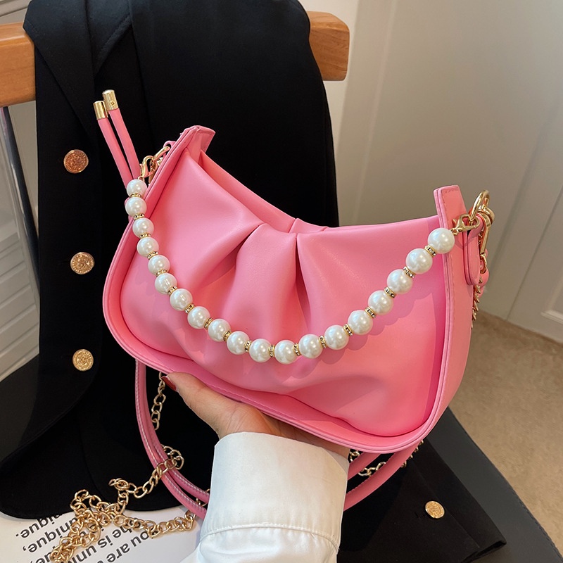 Túi Đeo Vai Đính Ngọc Trai Thời Trang Sang Trọng Cho Nữ