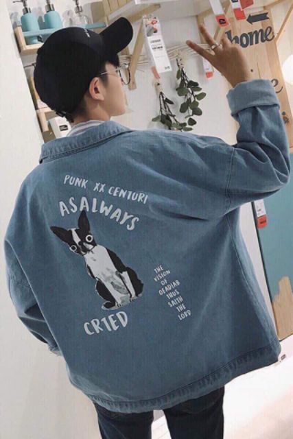 [GIÁ VỐN] ÁO KHOÁC JEAN NAM NỮ UNISEX KÚN YÊU CHO TEEN | BigBuy360 - bigbuy360.vn