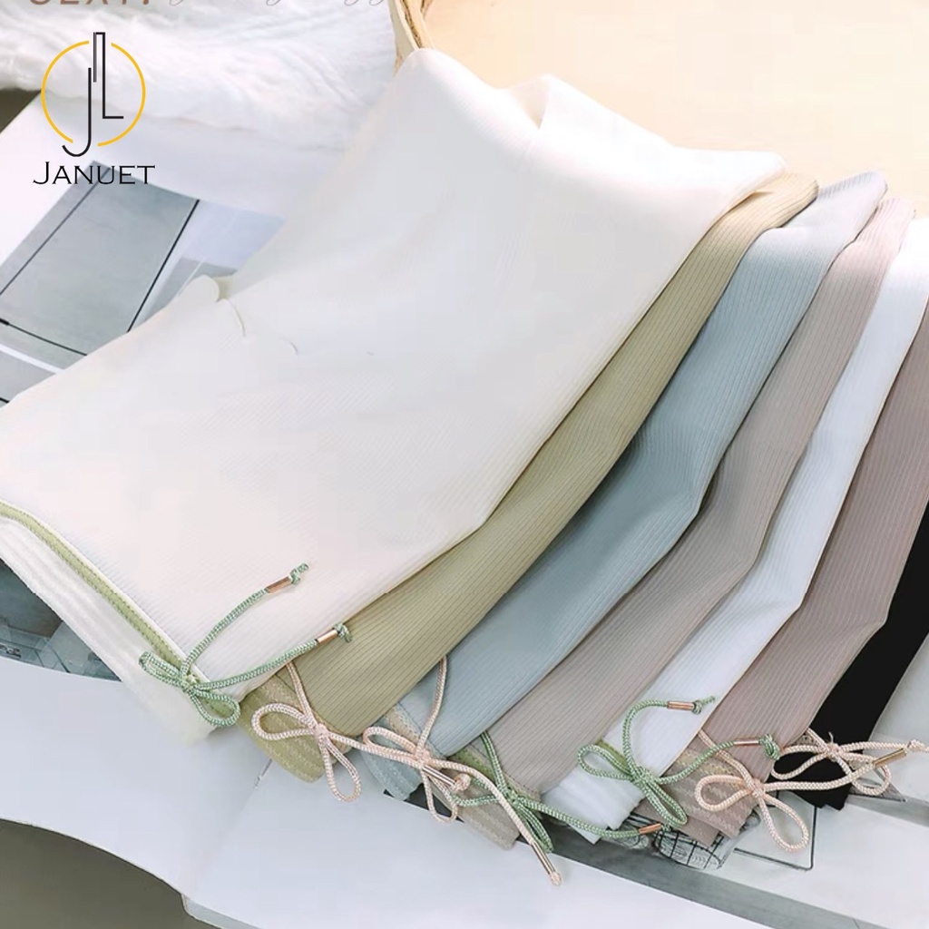 Quần Lót Nữ Cotton Gân Không Lộ Viền Phong Cách Tiểu Thư Siêu Thoáng Mát CHJA04