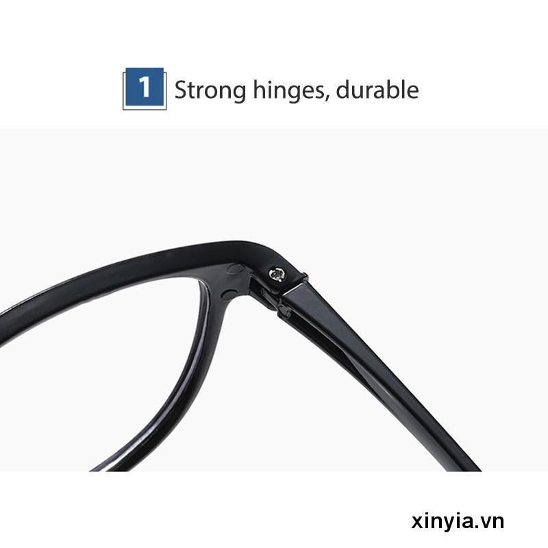 Mắt Kính Quang Học Chống Ánh Sáng Xanh Gọng Lớn Thời Trang Unisex