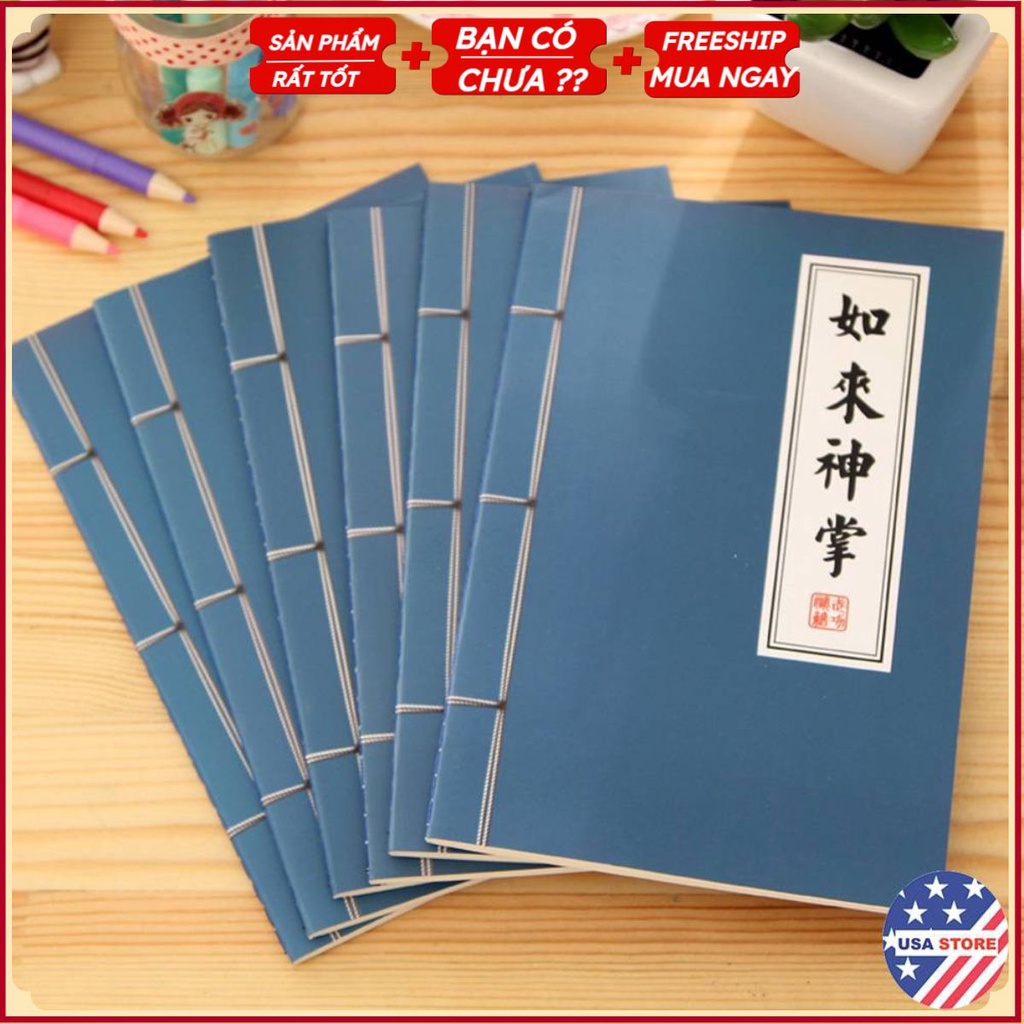 Sổ Tay Kiếm Hiệp - Bí Kíp Võ Công - Vở Thư Pháp Cổ Trang