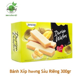 Bánh Xốp  Sầu Riêng Janscorp Durian Wafers  300g ( 50gx6pcs